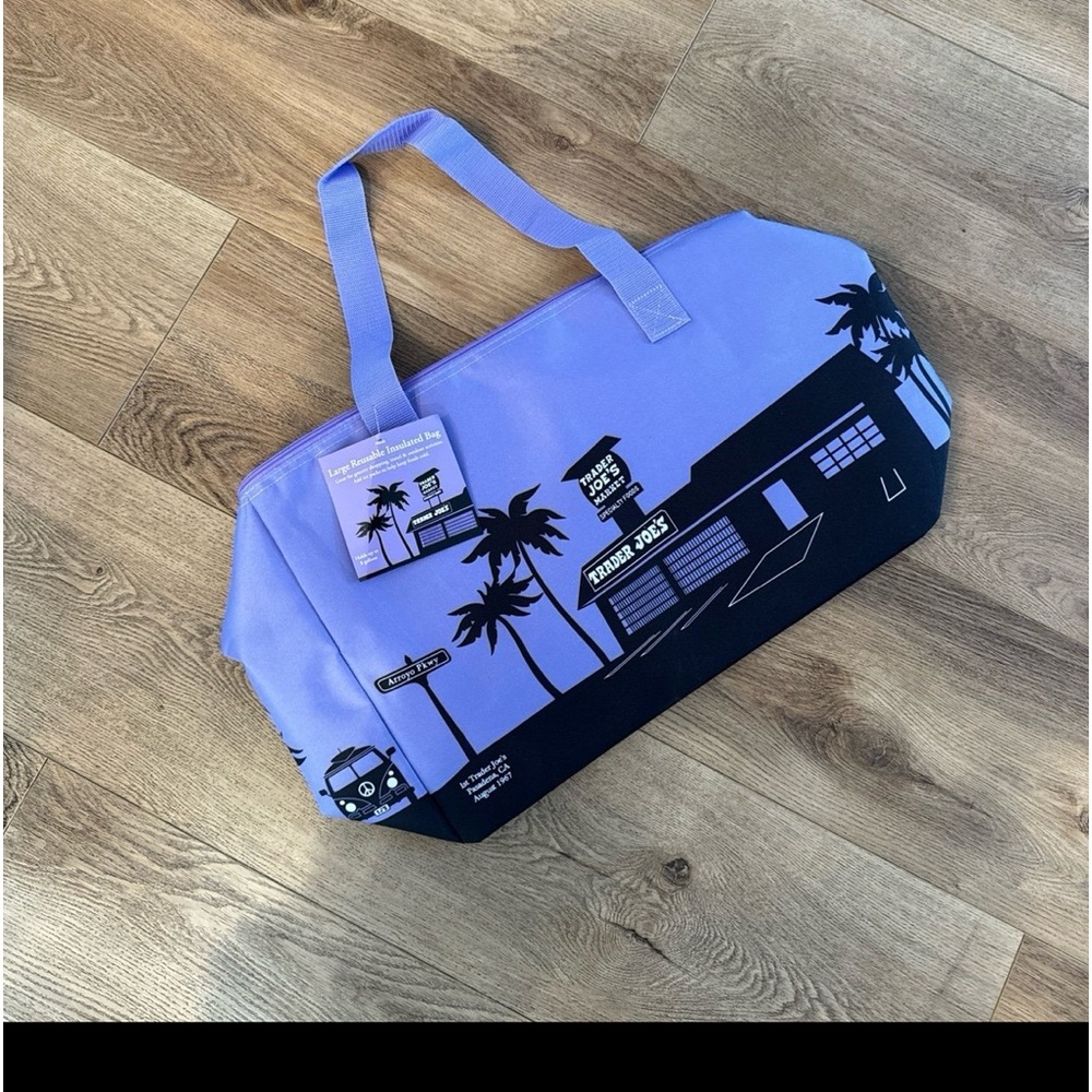 NWT Trader Joe's purple cooler bag